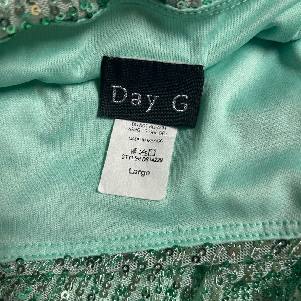 NWOT April Sky Mint Green Sequin Skirt - Picture 6 of 6